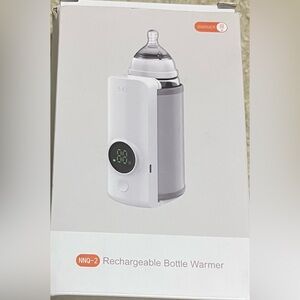 White and Gray Digital Thermos